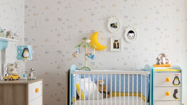 bebek odası duvar kağıdı